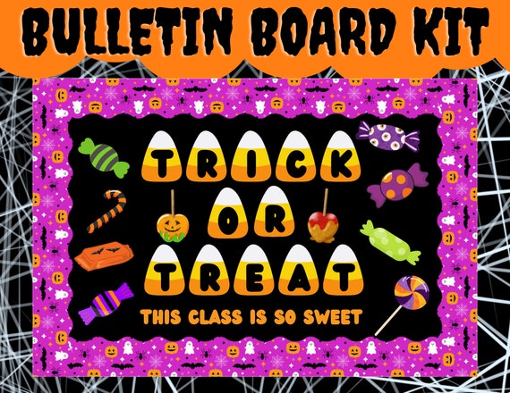 Halloween Classroom Bulletin Board Cute Halloween Class - Etsy