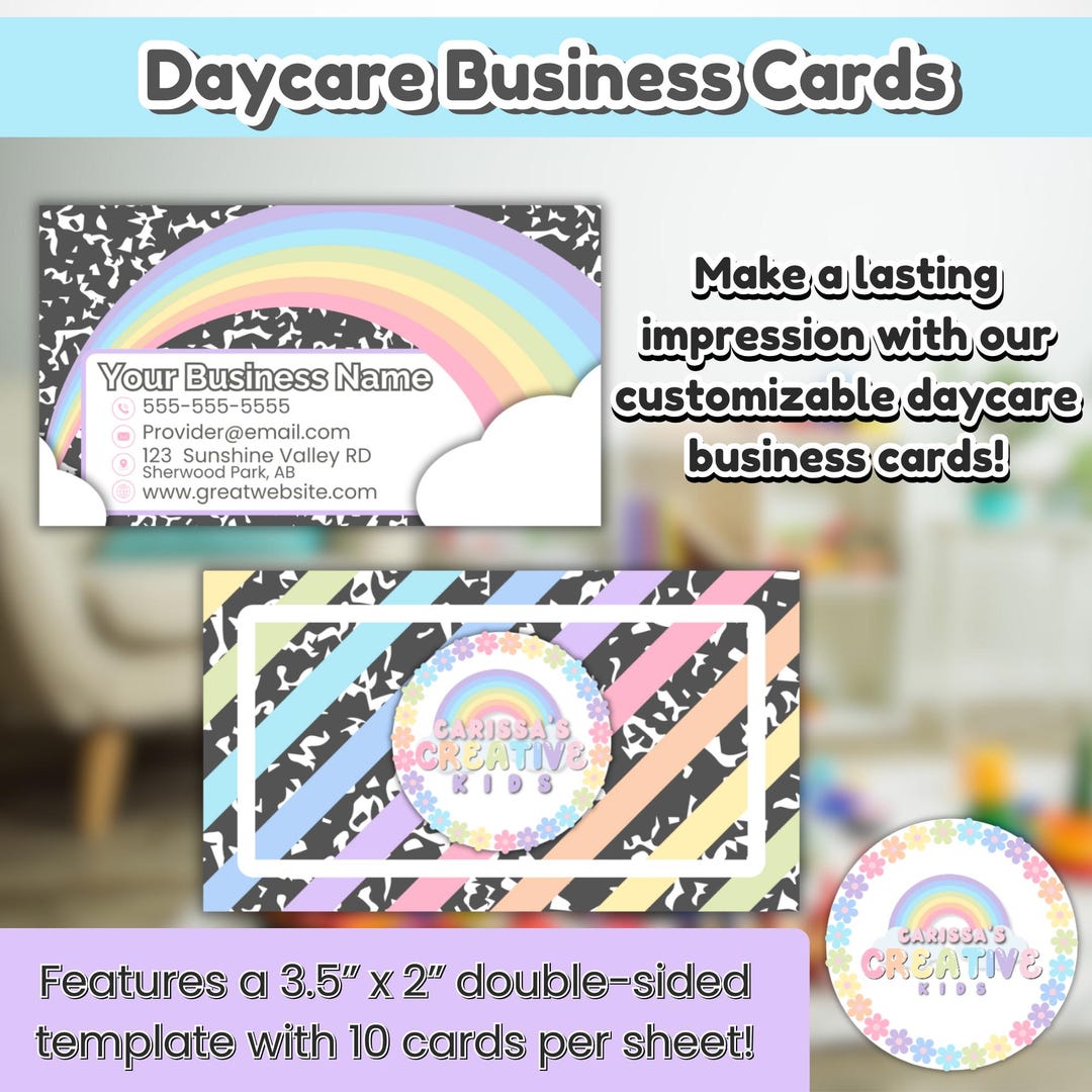Top 46+ Simple Day Care Business Card Template - Great Research