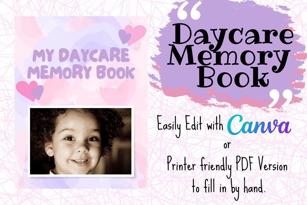 Daycare Memory Book Daycare Goodbye Gift Childcare Memories Daycare