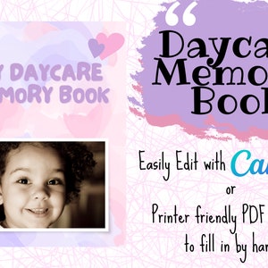 Daycare Memory Book | Daycare Goodbye Gift | Childcare Memories | Daycare Digital Scrapbook | Childcare Provider Gift | Daycare Teacher Gift