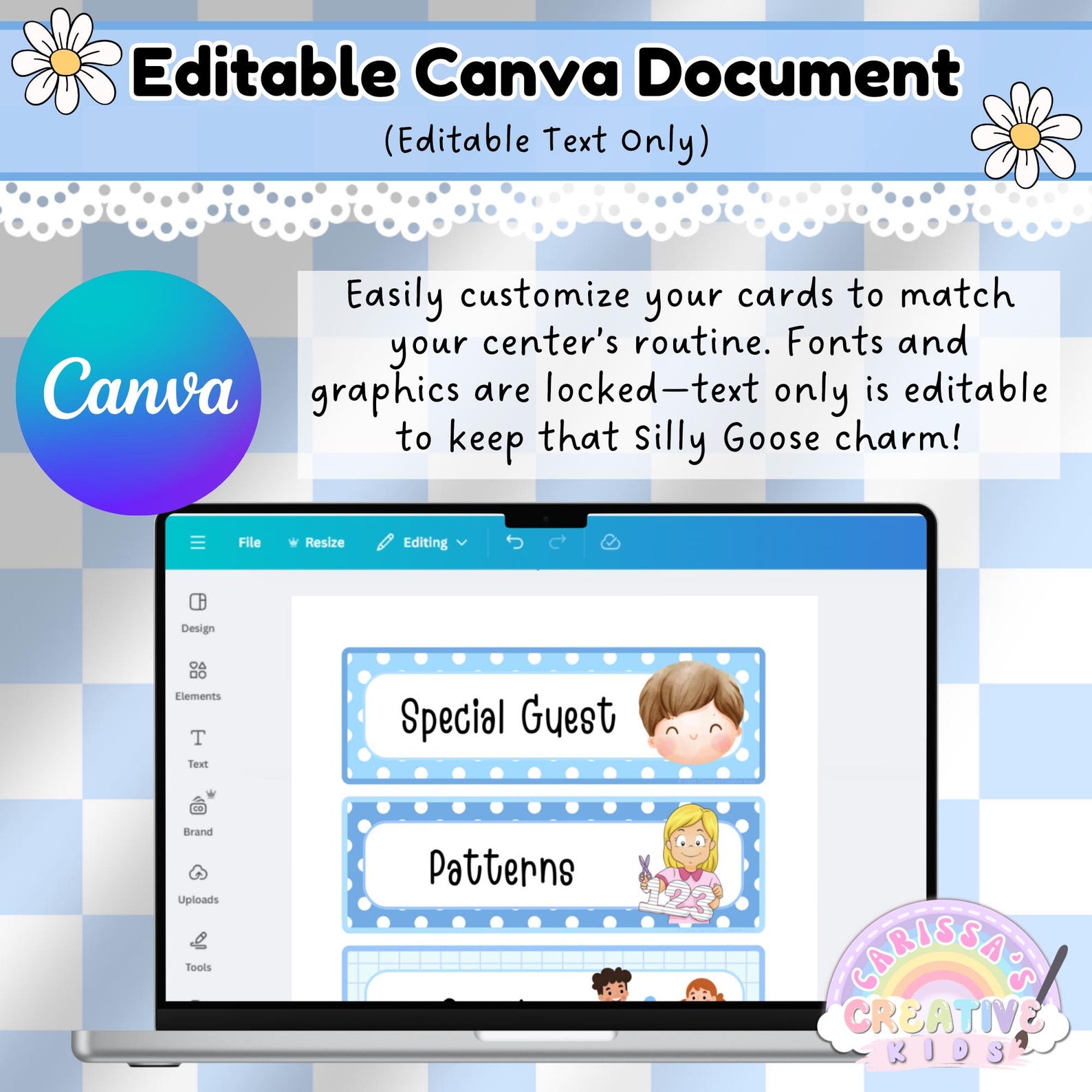 Editable Daycare Visual Schedule | Preschool Daily Routine Cards ...