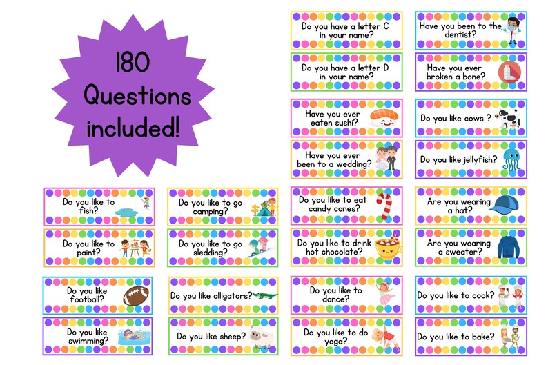 Pre K Question of the Day Daycare or Preschool Activity Etsy