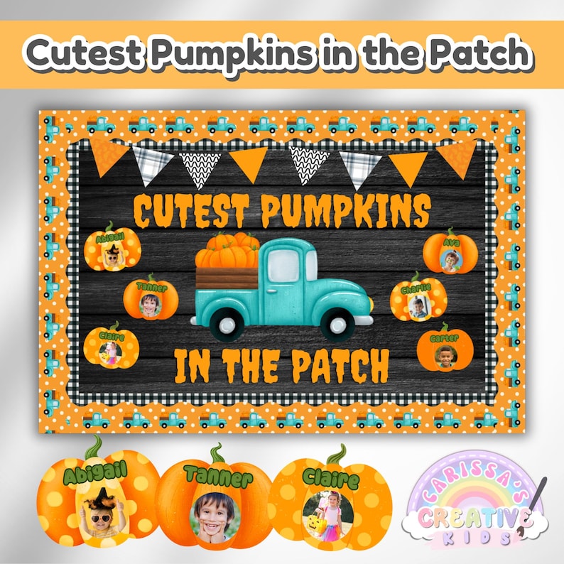 Cutest Pumpkins in the Patch Bulletin Board Kit | Classroom Decor ...