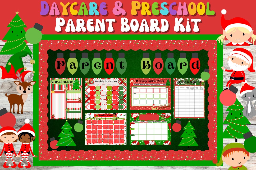 Daycare Parent Board Childcare Information Bulletin Board Templates