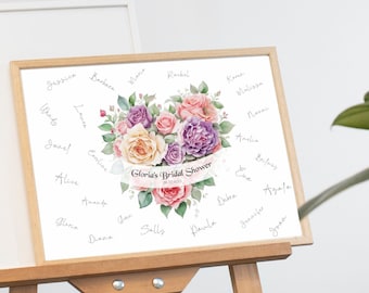 Bridal Shower Guest Book | Boho Bridal Shower | Bridal Shower | Bridal Shower Keepsake | Custom Guest Book | Bridal Shower Welcome Sign
