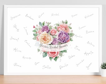 Bridal Shower Guest Book | Boho Bridal Shower | Bridal Shower | Bridal Shower Keepsake | Custom Guest Book | Bridal Shower Welcome Sign
