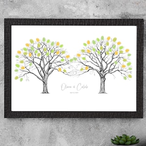 Alternativa al LIBRO DEGLI OSPITI per matrimonio. Libro degli ospiti per matrimonio - Signature Tree, PINO Libro degli ospiti personalizzato per matrimonio rustico, 400 ospiti
