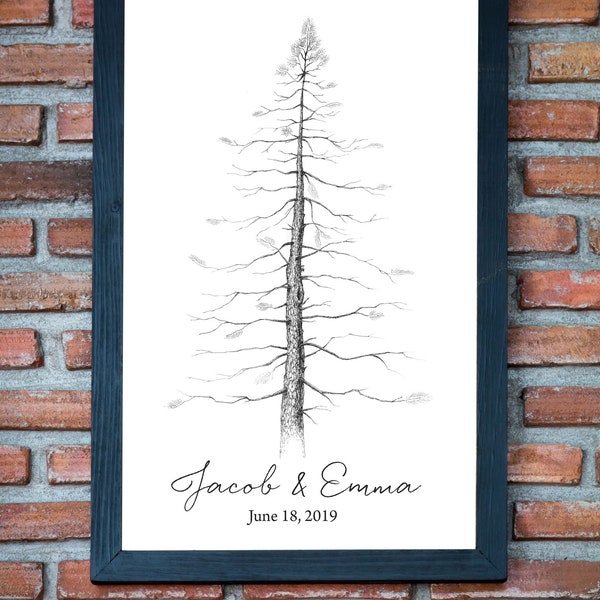 wedding guest book Alternative Related Wedding Guest Book wood Wedding Guest Book Signature Tree pine tree Custom wedding guestbook rustic