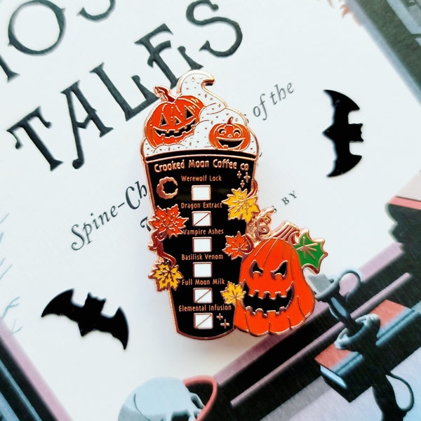 Dragon Spice Latte - Enamel Pin - All Hallows’ Collection