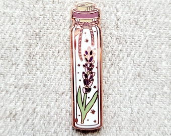 Lavender Vial - Enamel Pin - Wisteria Woods The Green Witch Collection