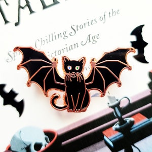 Vampire Cat - Witch’s Familiar - Enamel Pin - All Hallows’ Collection