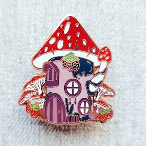Wisteria Hollow - Green Witch’s Enchanted Forest Hut - Enamel Pin - Wisteria Woods The Green Witch Collection