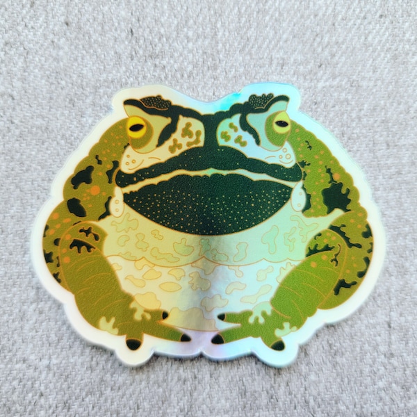 Horned Toad - Holographic Sticker - Wisteria Woods - The Green Witch Collection