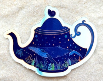 High Tide Tea - Holographic Sticker - Sea Witch Collection