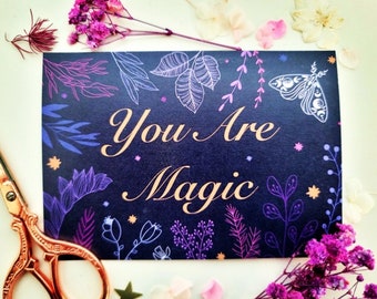 You are Magic - Greetings Card - Cosmic Witch Collection