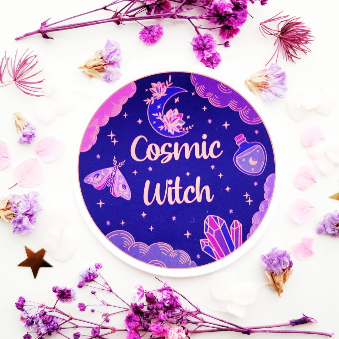 Cosmic Witch Vinyl Sticker Cosmic Witch Collection - Etsy
