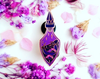 Moon Water Potion Bottle - Enamel Pin - Cosmic Witch Collection