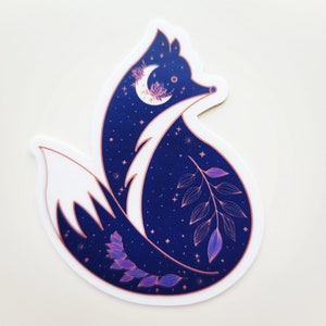 Renard des bois - Sticker vinyle - Collection Woodland lunatique
