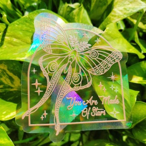 Made of Stars - Sun-catcher Sticker - Wisteria Woods The Green Witch Collection