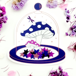 Forêt céleste - Sticker en vinyle transparent - Collection Sorcière cosmique