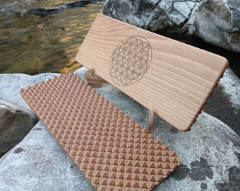 Sadhu,Natural wood,for a beginner,8mm 10mm 12mm Yoga Board, Back Board, Yoga, Gifts  Acupressure Yoga Table,Travel Shakti, Sadhu,Shakti-Mat