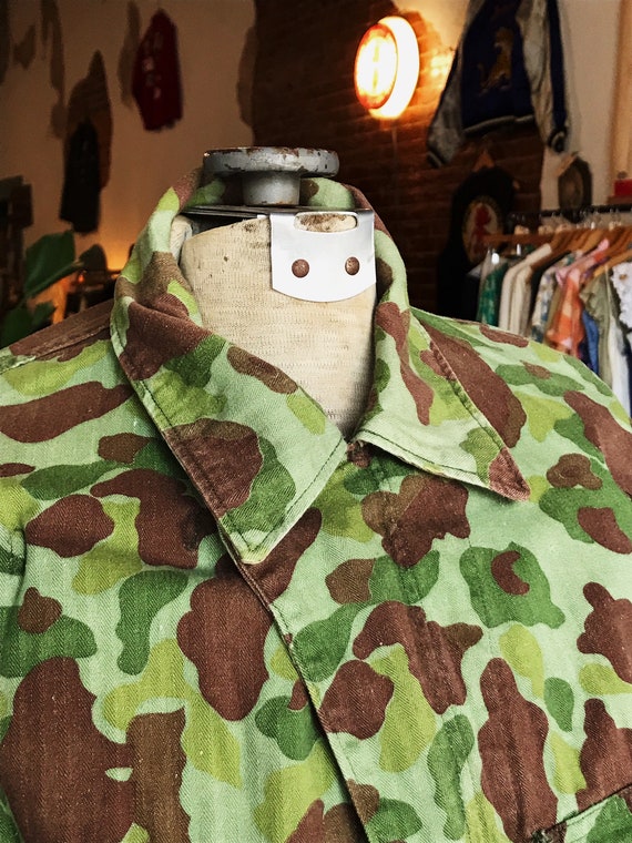 US Army WW2 HBT Frog-skin Camouflage 