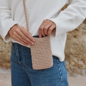 Crochet Phone Cross Body Bag image 1