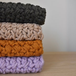 Crochet Cotton Chunky Wash Cloth image 3