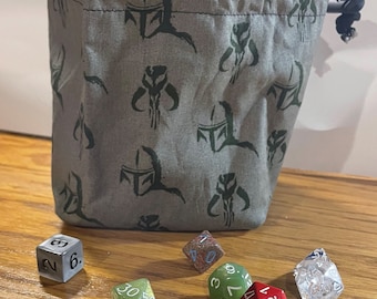 Star Wars Mandalorian Fett BabyYoda Dice Bag D&D