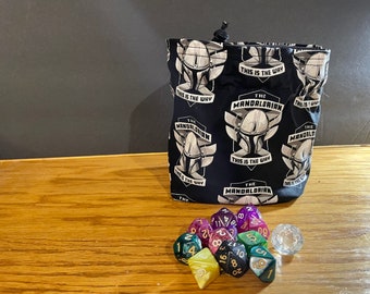 Star Wars Mandalorian Dice Bag Dungeons and Dragons D&D