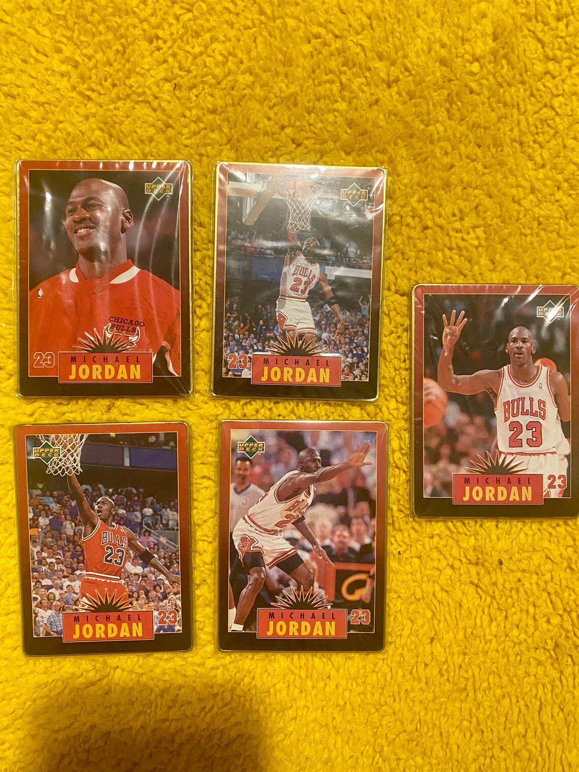 michael jordan 5 all metal collector cards