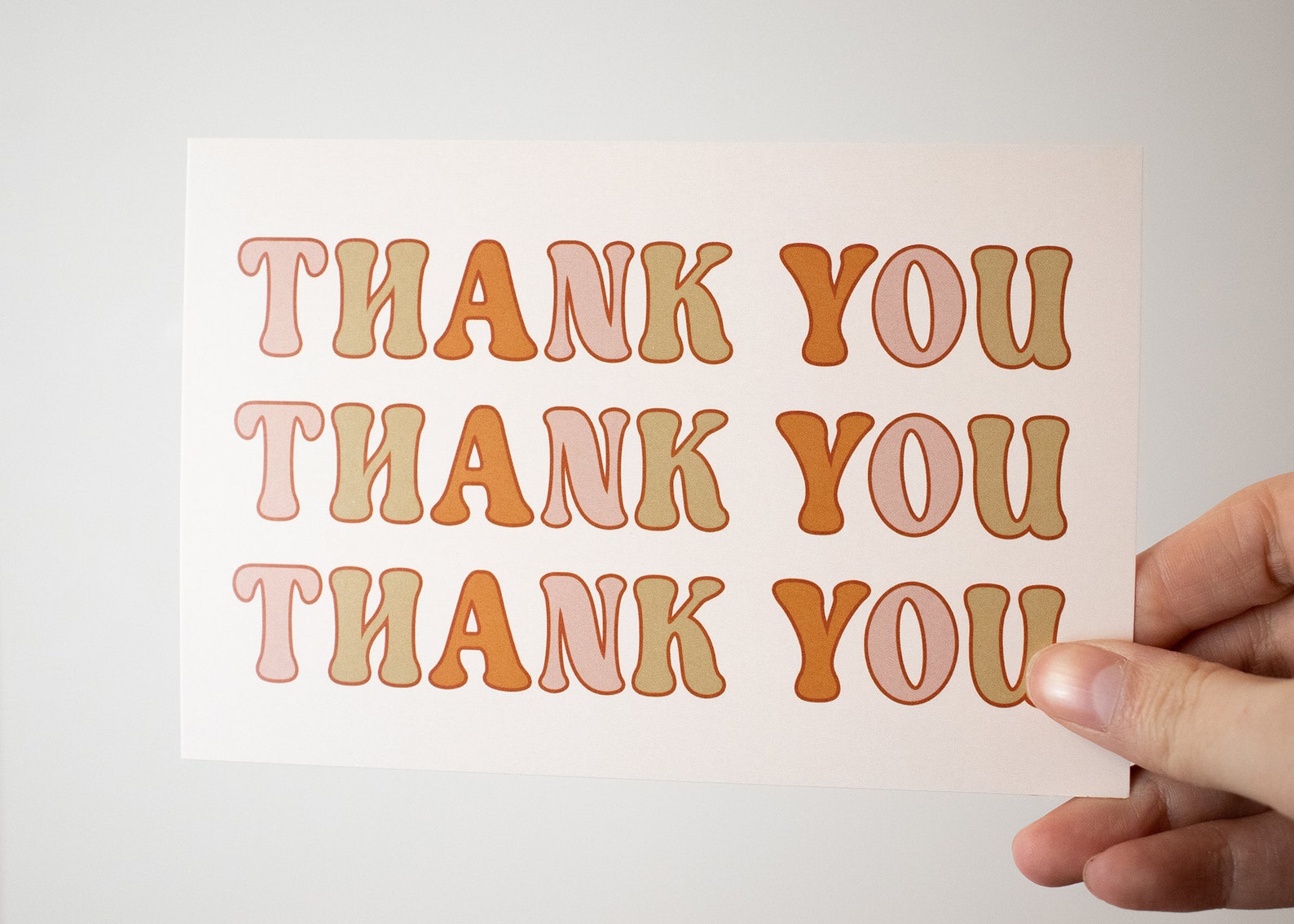 thank you card with photo insert