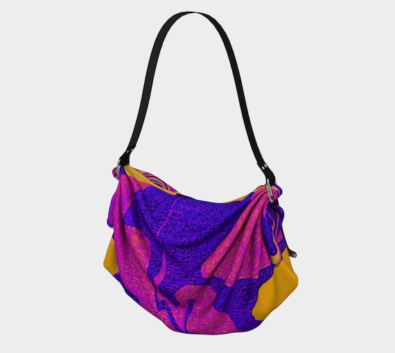 Bright Paint Pour Origami Tote
