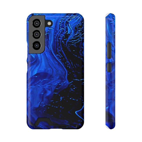 Blue Tide Phone Case With Card Holder / Night Out Phone Case