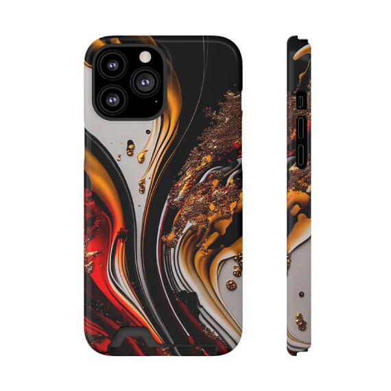 Phone Case With Card Holder / Elegant Phone Case for iPhone & more / Date Night Card Holder Phone Case