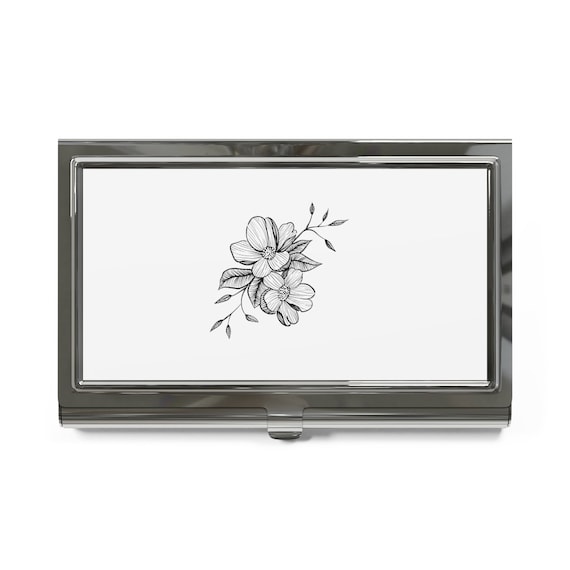 Flower Business Card Holder