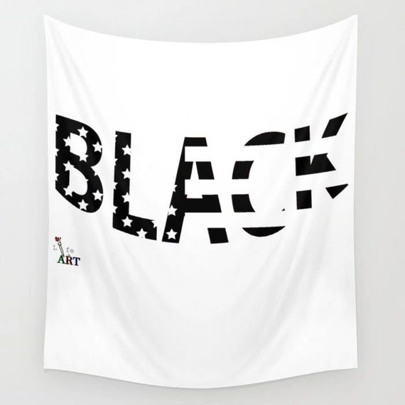 All black tapestry sale