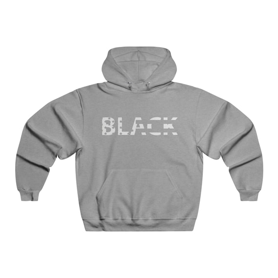 Black American Pride Hoodie - Men's NUBLEND® Sweatshirt by Life is Art - Black is Beautiful, Black American, BLM Supporter, American Flag