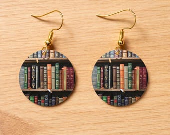 Book Earrings, Literary Jewelry