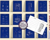 Computer Patent Prints: Geek Room Decor [Volumes 1 & 2 - Blueprint]  (Digital Download)