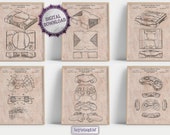 Retro Game Console Patent Art Prints: Gamer Room Decor (Digital Download)