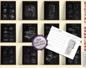 Computer Patent Art Prints (Set of 12) - [Volumes 1 & 2 - Black] (Digital Download)
