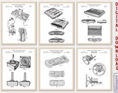 Retro Game Console Patent Art Prints: Gamer Room Decor [Volume 4 - White] (Digital Download)
