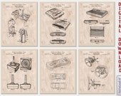Retro Game Console Patent Art Prints: Gamer Room Decor [Volume 4 - Old Paper]  (Digital Download)