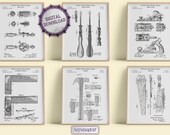 Woodworking Patent Art Prints: Vintage Tool Wall Decor [White] (Digital Download)