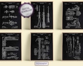 Woodworking Patent Prints: Vintage Carpenter Art [Black Chalkboard] (Digital Download)
