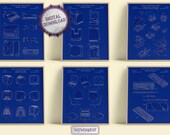 Apple Computer Patent Prints: Blueprint Wall Art (Set of 6) (Digital Download)