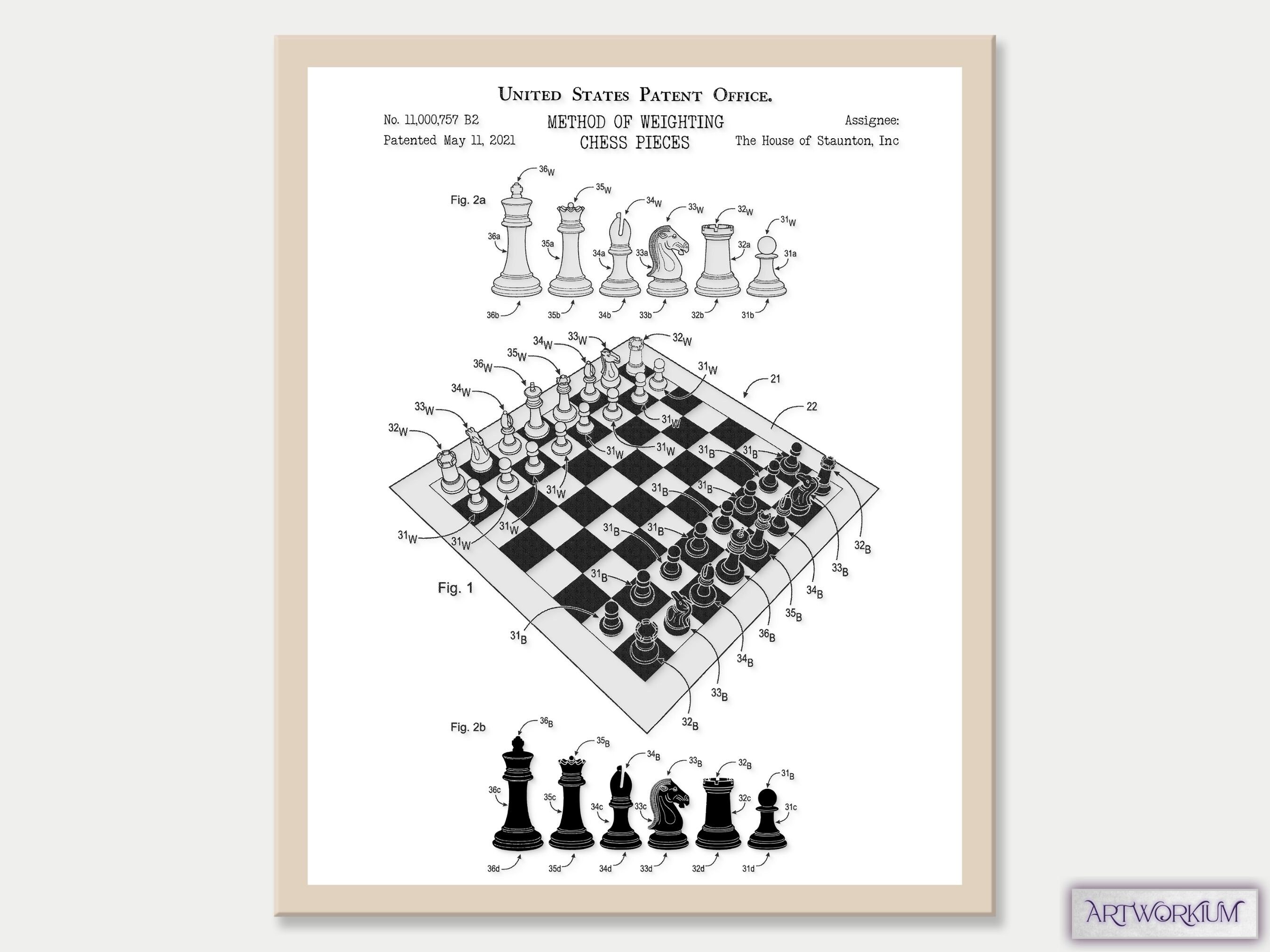 Set of 6 Game Patent Prints vol. 2 White Classic Games Night. Retro ...