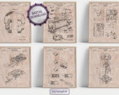 Computer Patent Prints Set: Vintage Electronics Wall Art [Volume 3 - Old Paper] (Digital Download)