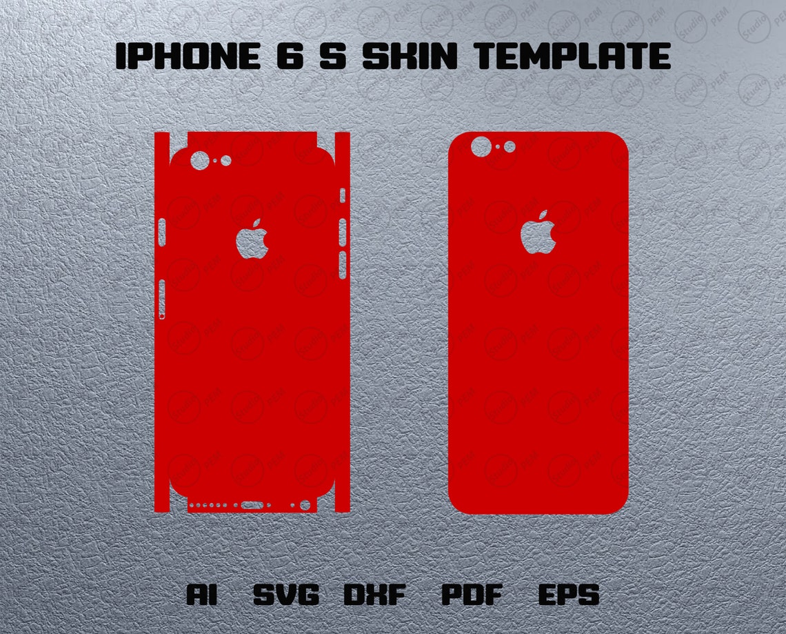 Plantilla skin cut del iPhone 6s 100% compatible | Etsy